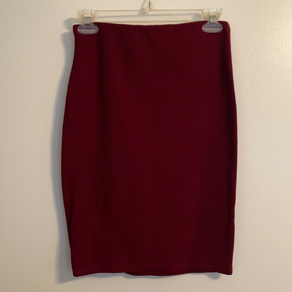 Maroon skirt